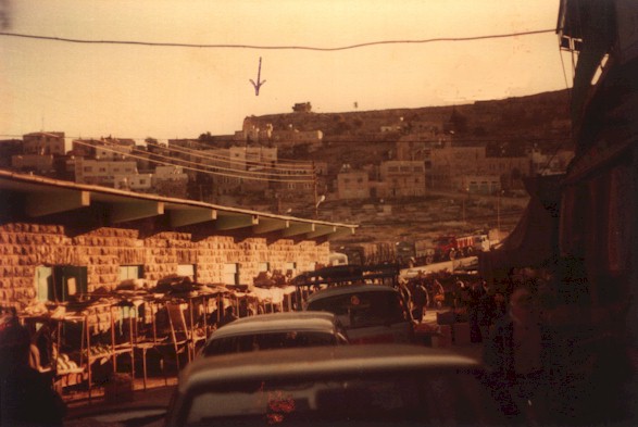 Spur upon the shoulder of Kob Al-Janib viewed from Hebron's Market Place
