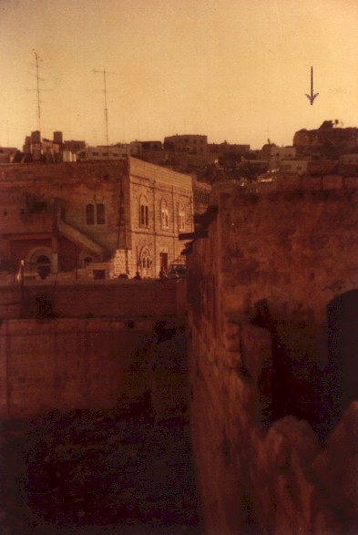 Spur viewed from Birket el-Sultan, the ancient pool south of Hebron's Market Place