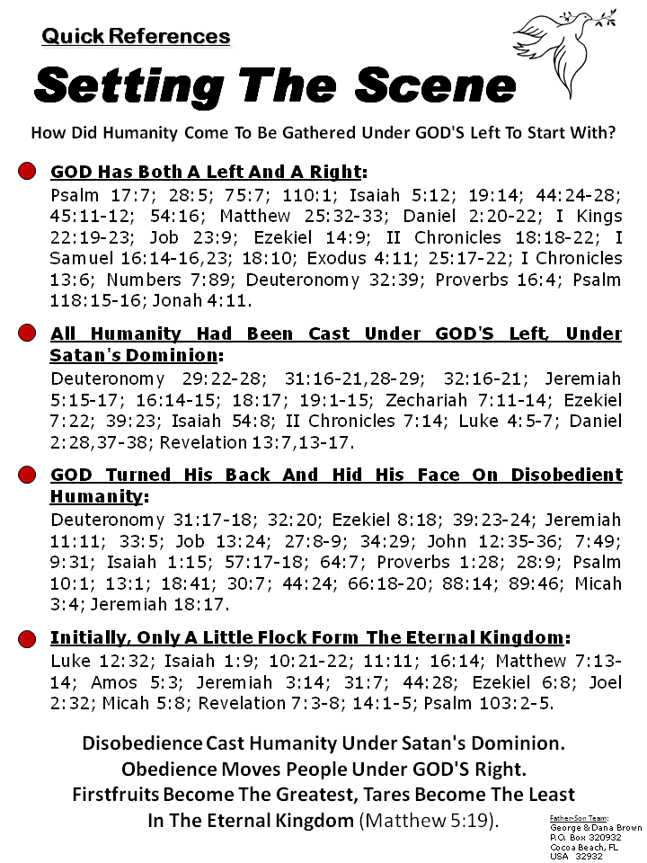 Setting The Scene: references for GOD'S Left